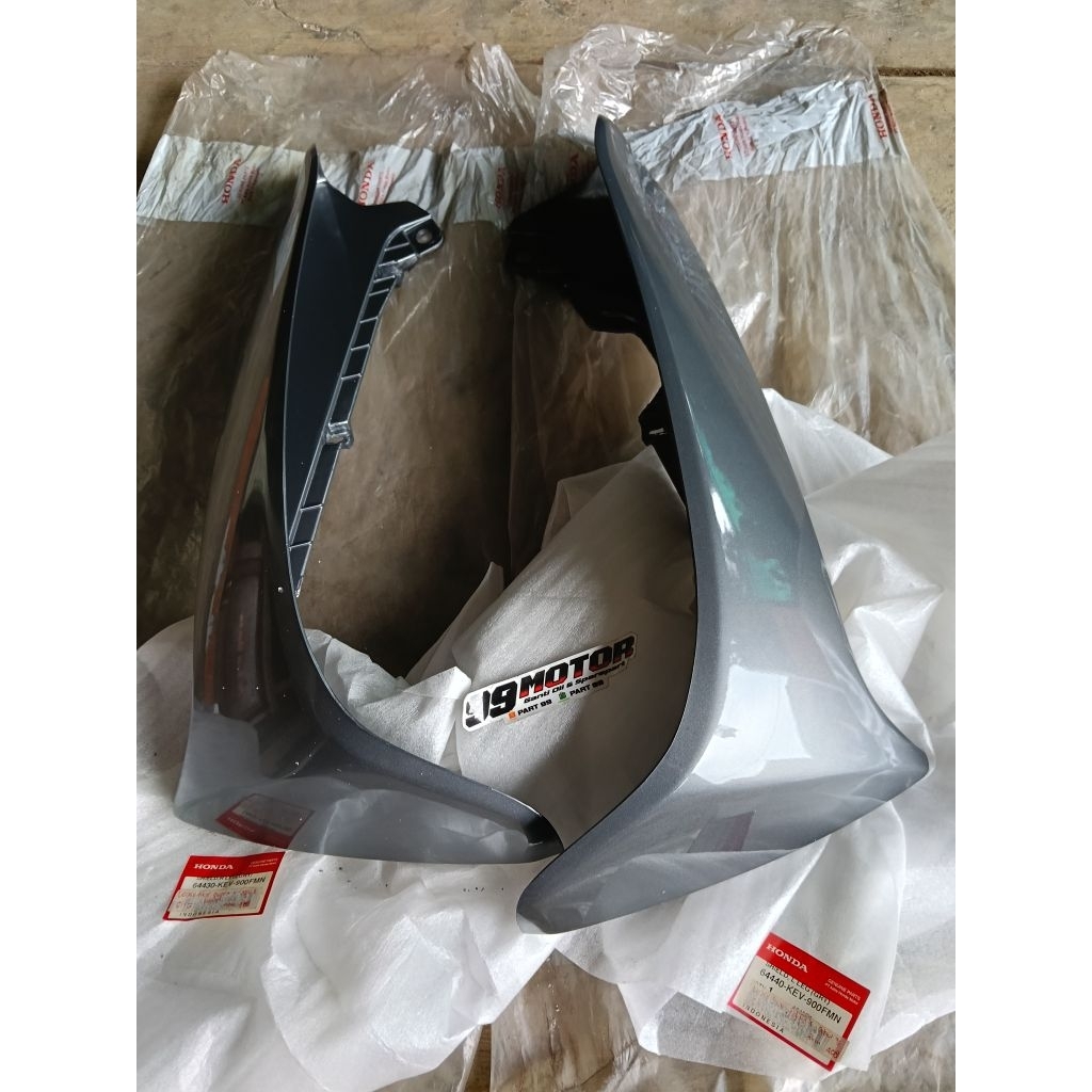 sayap legsild luar kanan kiri abu abu grey KEV honda supra x lama 100 original