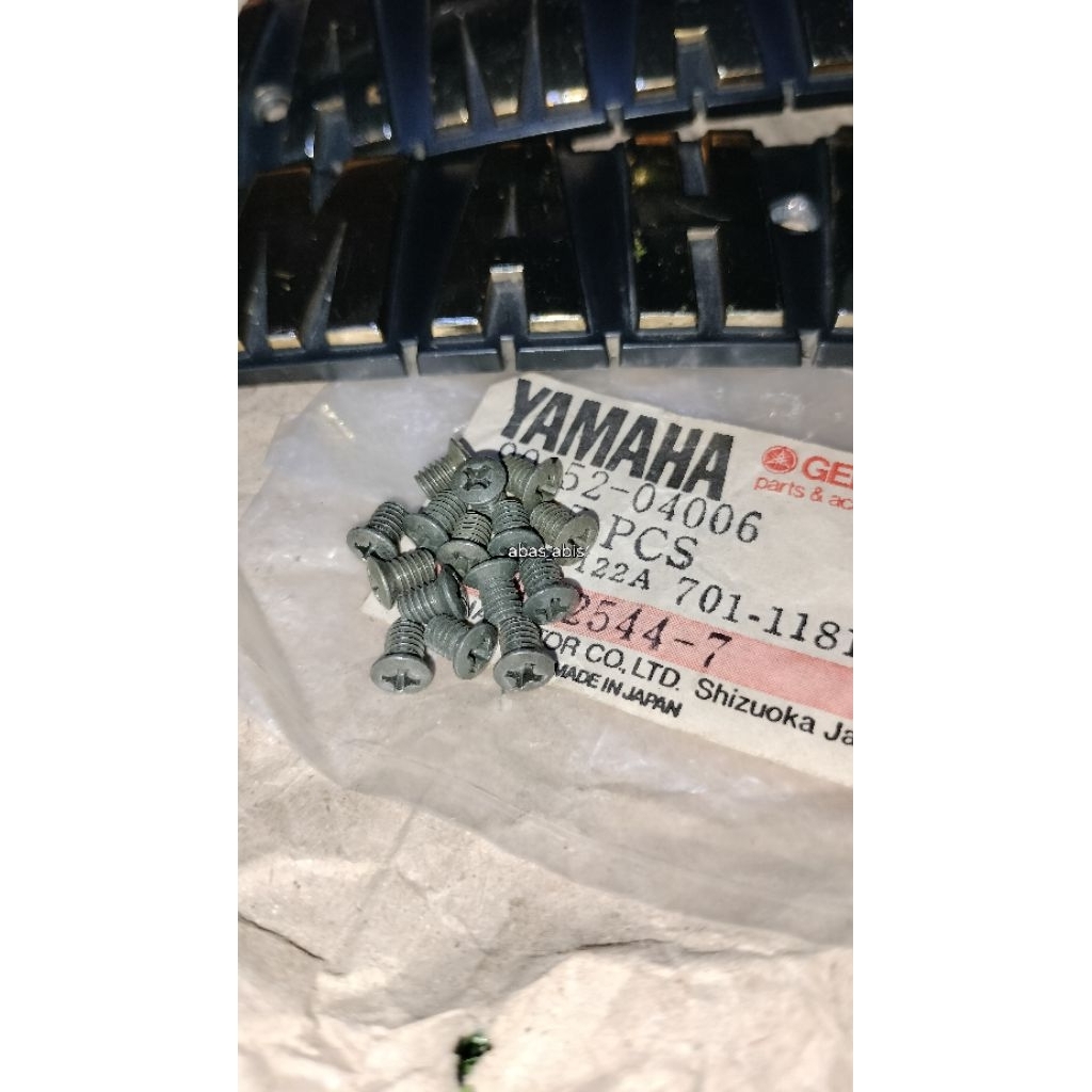 baut emblem tangki rxk rxs yamaha yt115 original nos