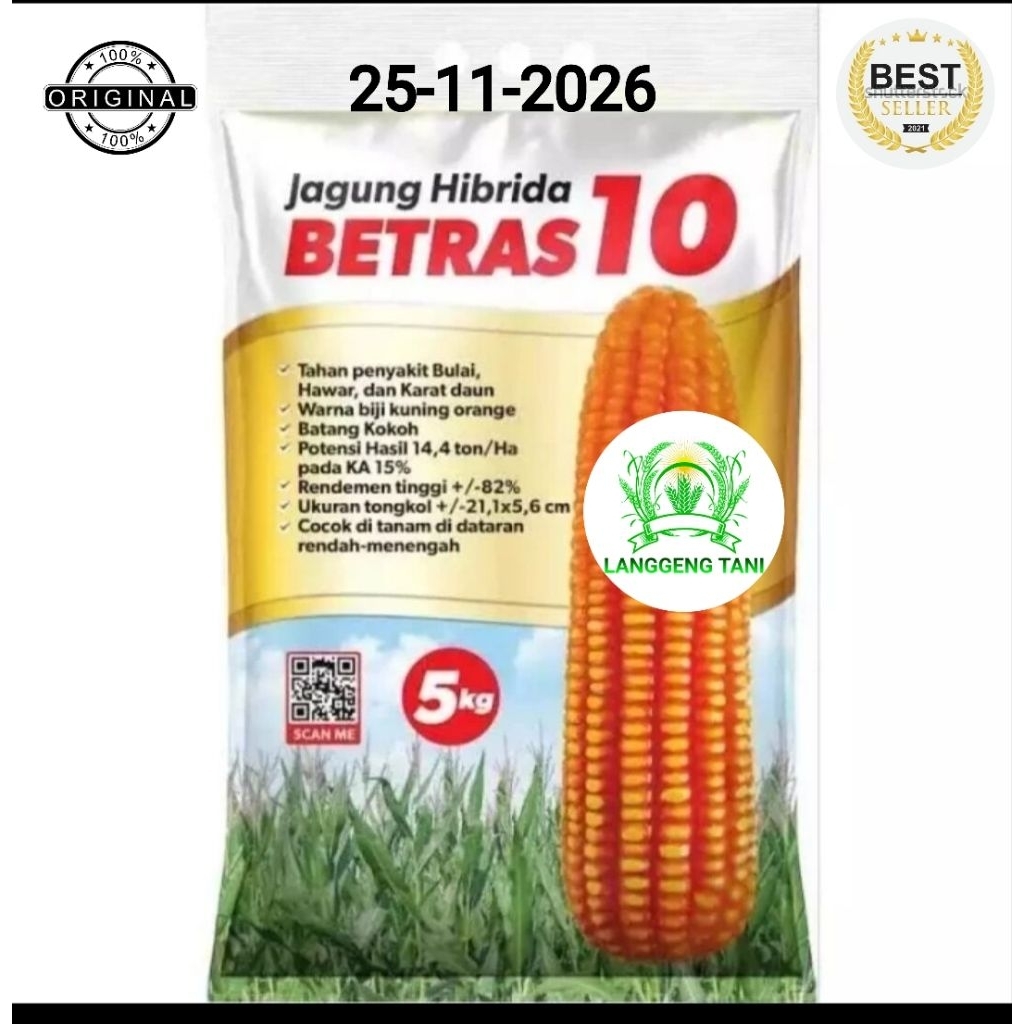 benih jagung hibrida betras 10 5kg