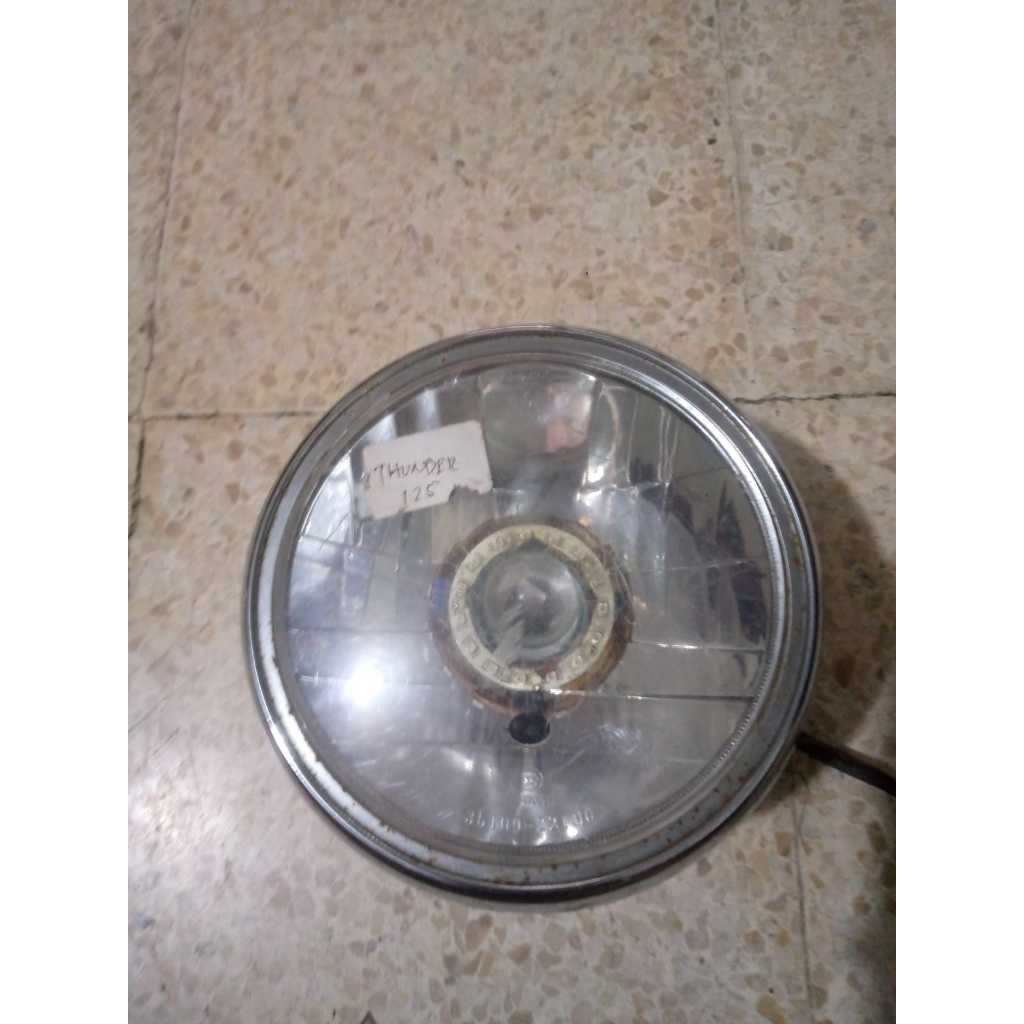 Reflektor Lampu Depan Suzuki Thunder 125 kaca ada baret2 ( rubahan led ) Ori Copotan