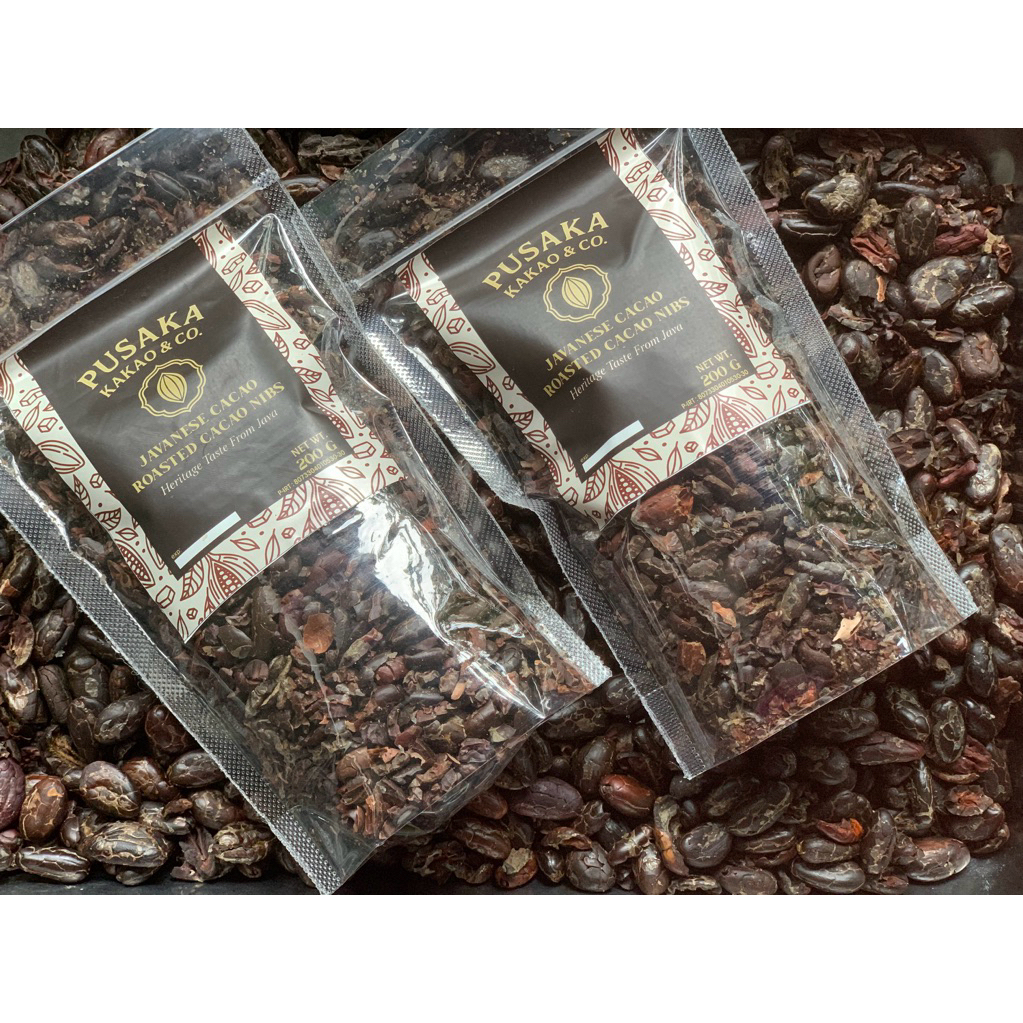 ROASTED CACAO NIBS | 200gr Pecahan Biji Kakao tanpa kulit | pecahan biji coklat asli | Fermentasi
