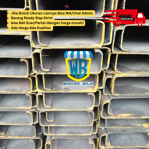 Besi CNP 150 x 35 x 6 meter - warungbaja - cnp 150 kaki 35 - Kanal C
