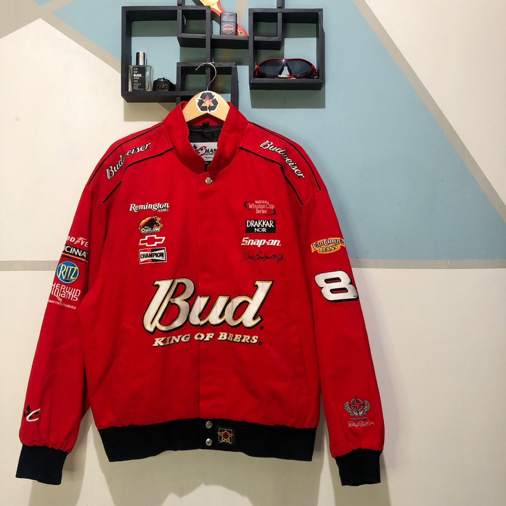 Vintage Dale Earnhardt Budweiser Nascar Jacket 