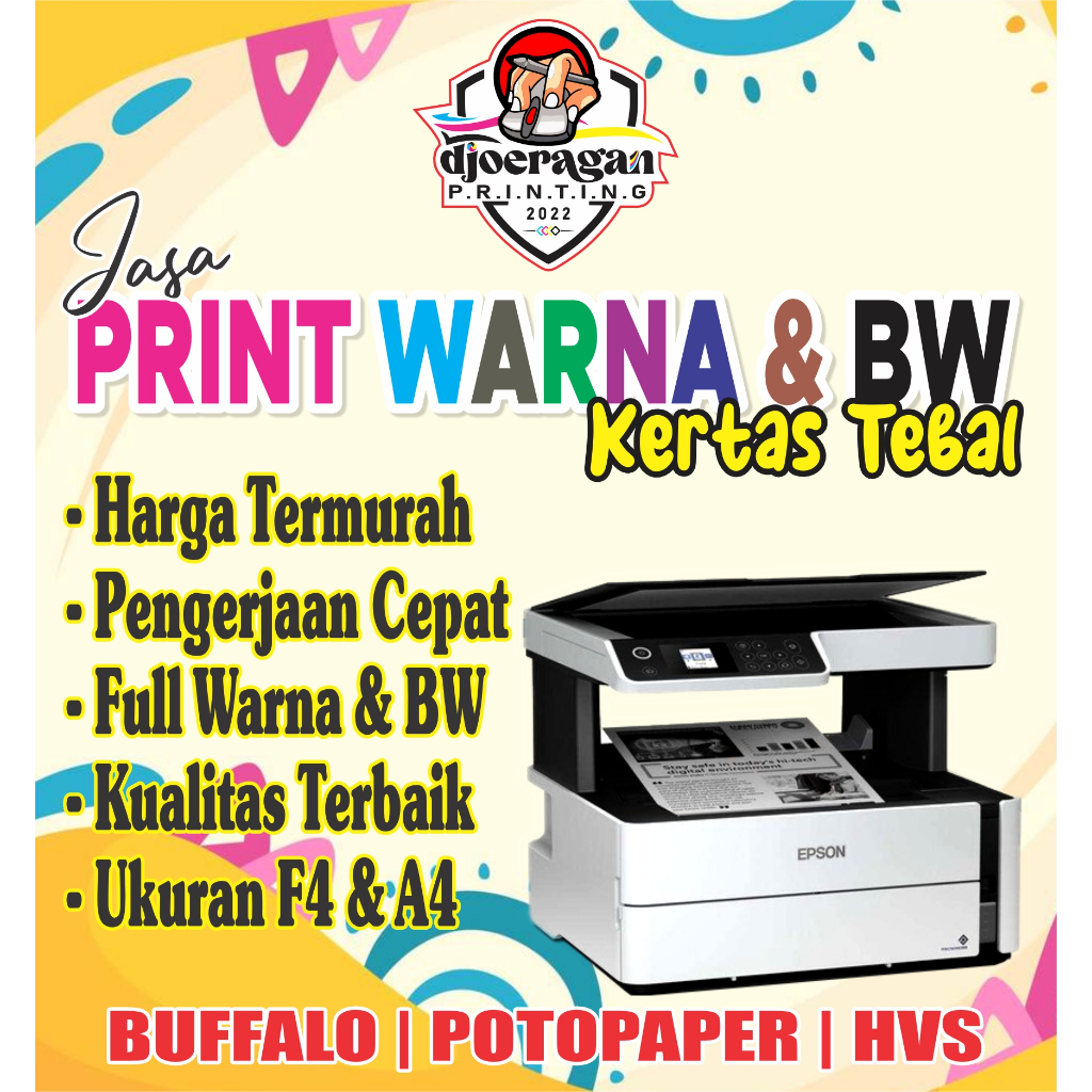Jasa Print Murah | Print Kertas Foto | Print Buffalo Murah