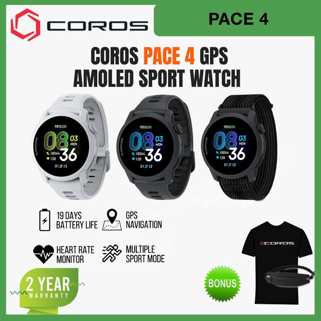 COROS PACE 4 GPS Sport Watch GPS Smart Watch Fitness Running Watch Heart Rate Monitoring SmartWatch 