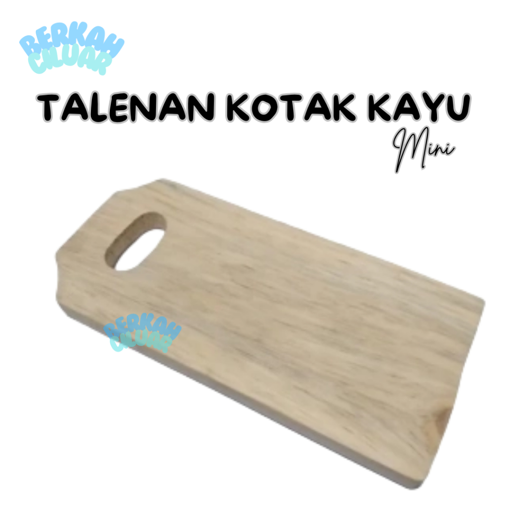 Talenan Kayu Serbaguna Mini / Talenan Kotak Bahan Kayu Serbaguna Mini