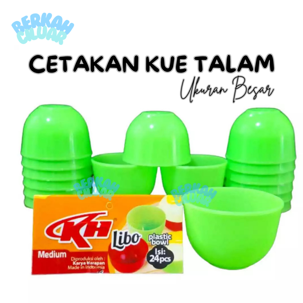 Cetakan Kue Talam Plastik / Cetakan Apem Besar Diameter 5cm 12pcs / Cetakan Puding Ager Ager