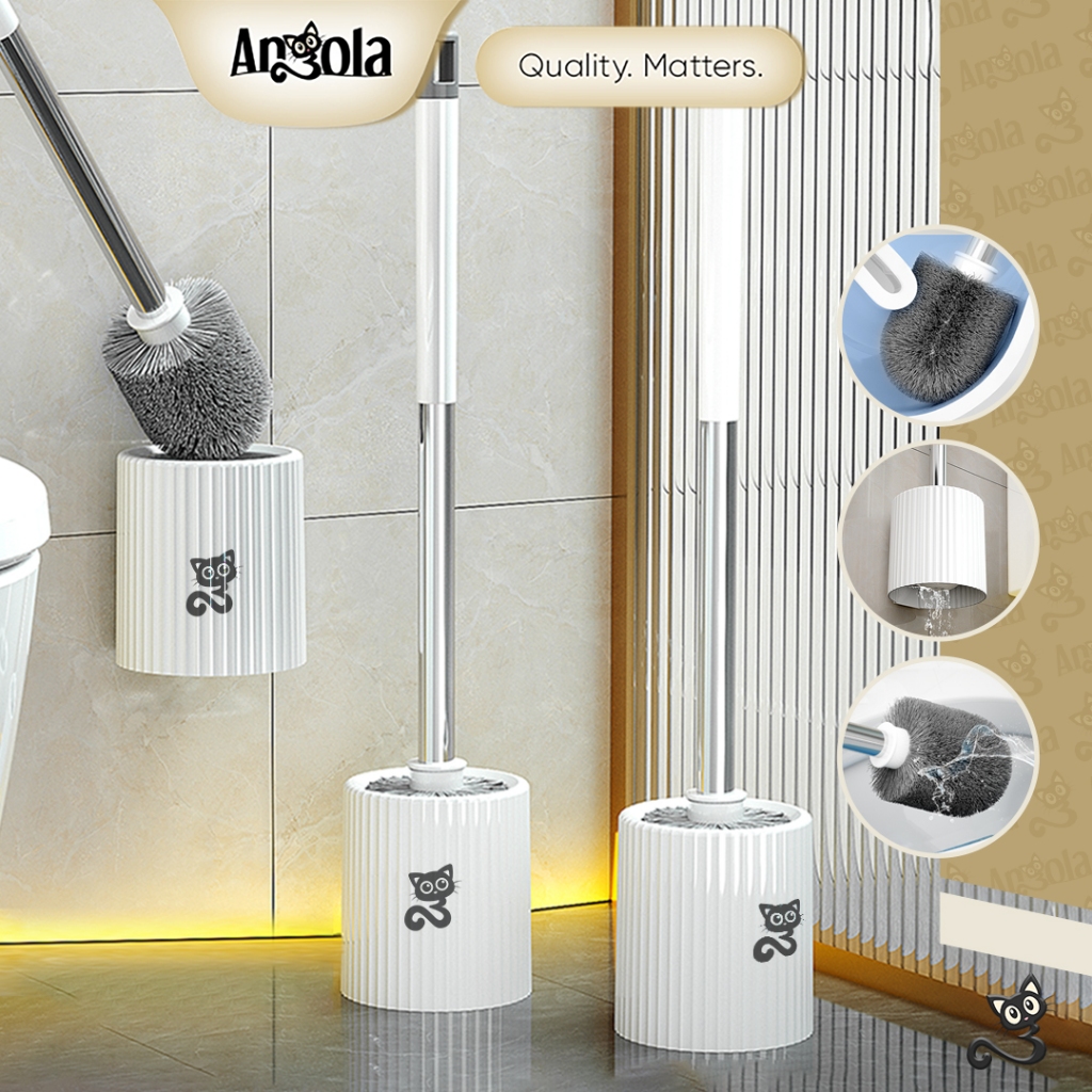 ANGOLA Sikat WC Toilet D65A Toilet Brush Alat Pembersih Kamar Mandi