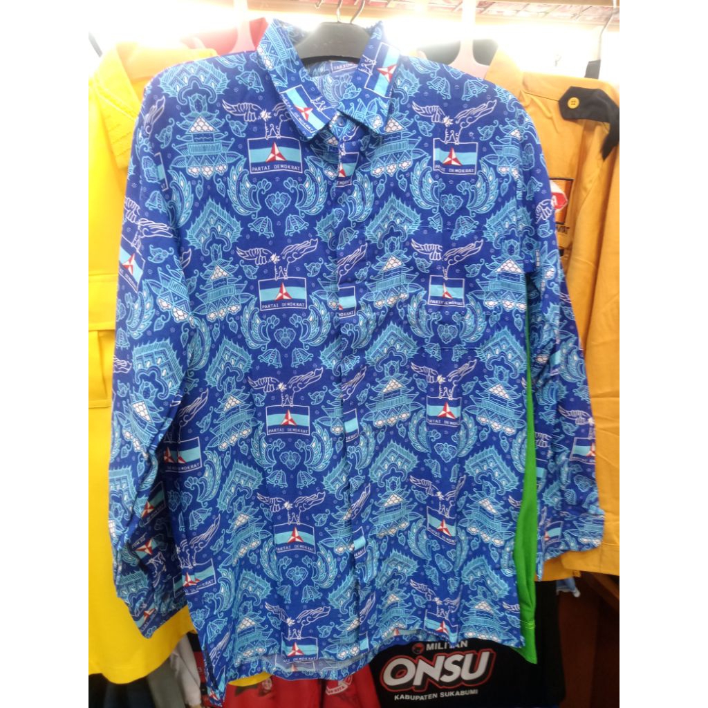 SERAGAM BATIK PARTAI DEMOKRAT LENGAN PANJANG