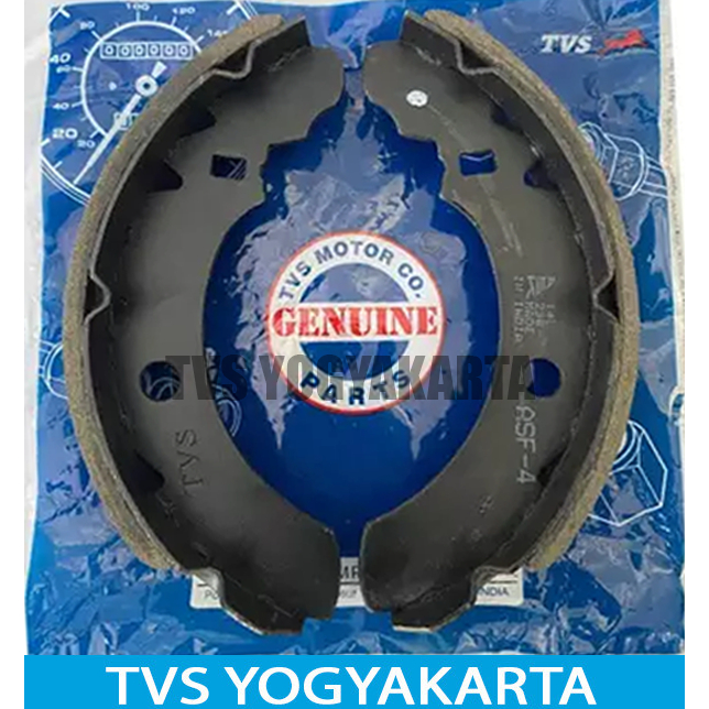 1 SET BRAKE SHOE (AA) KAMPAS REM RODA 3 TVS KING KODE G4110140 kampas rem untuk semua tipe roda 3 TV