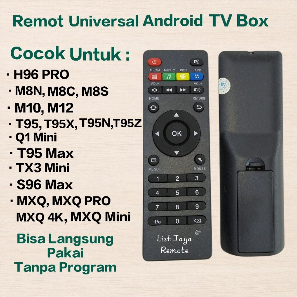 Remote Multi Untuk Semua Tv Box Android MXQ, T95