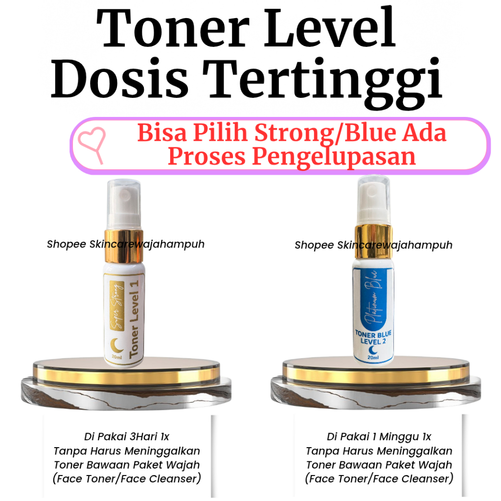 Toner Dosting Pemutih Wajah Ada Proses Pengelupasan Jerawat Flek Hitam Whitening Glowing Skincare