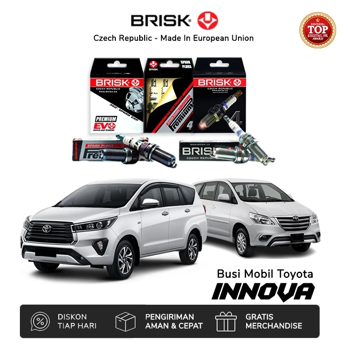 Busi BRISK Toyota Innova Old, Grand Innova, Venturer, dll [100% Pasti Ori]
