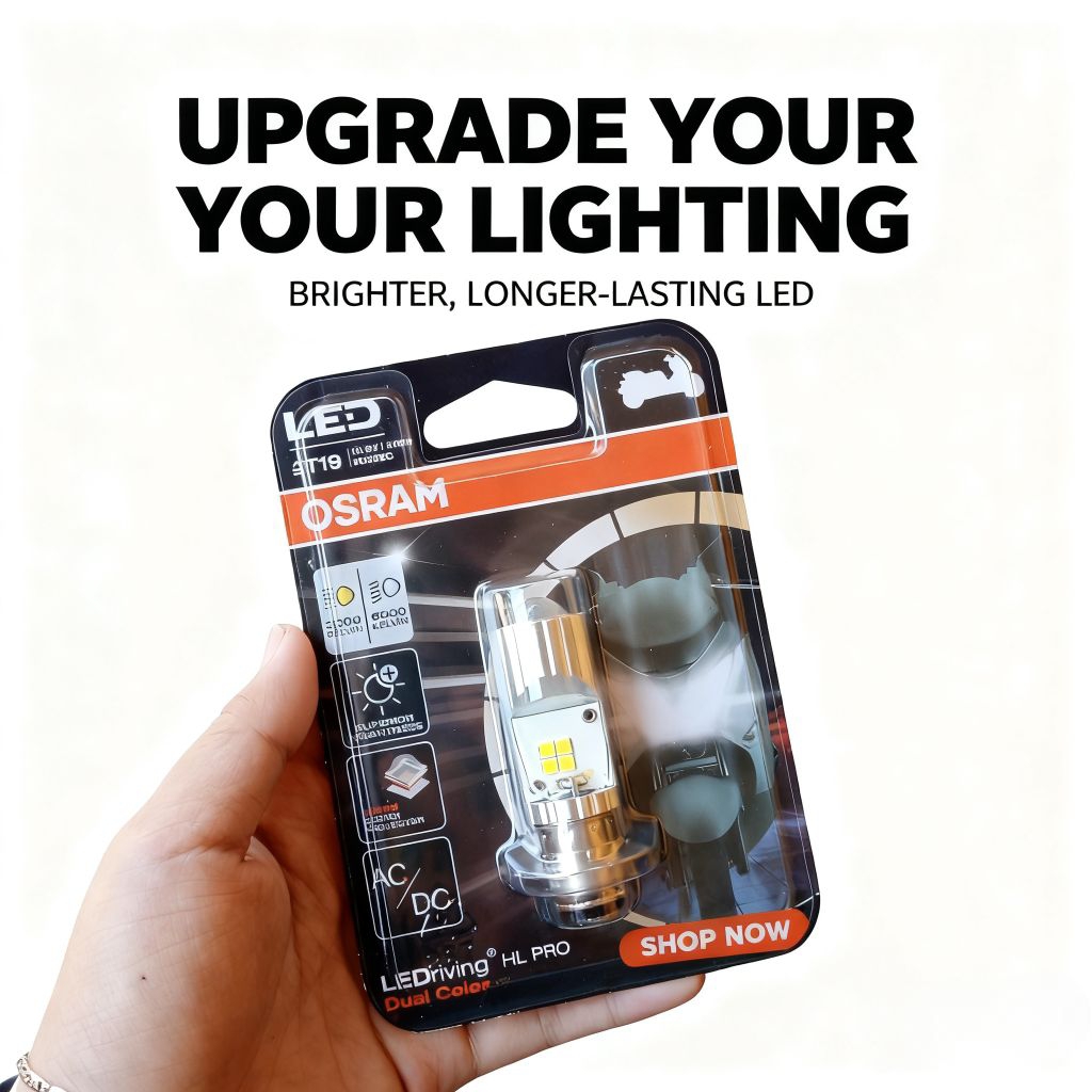 DOP DEPAN LAMPU DEPAN GRAND, BEAT,VARIO,SUPRA 125 LED OSRAM COOL PUTIH