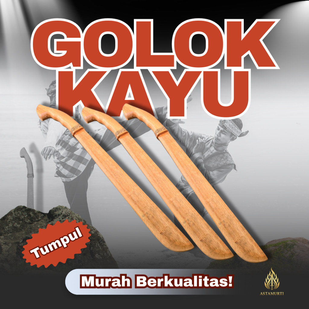 golok silat kayu golok kayu latihan Pencak silat