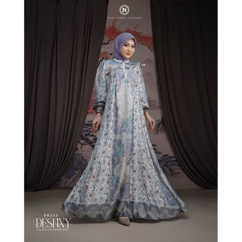 NEW DESTINY DRESS by Nadheera Luxury Size XXL/Dress Raya series 2025/Nadheera Raya series 2025/gamis