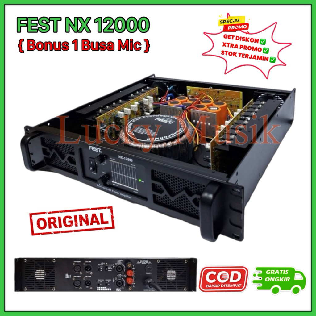 Power Fest NX 12000 Original Product Amplifier FEST NX-12000 Class H power nx 12000 ampli nx12000 ( 