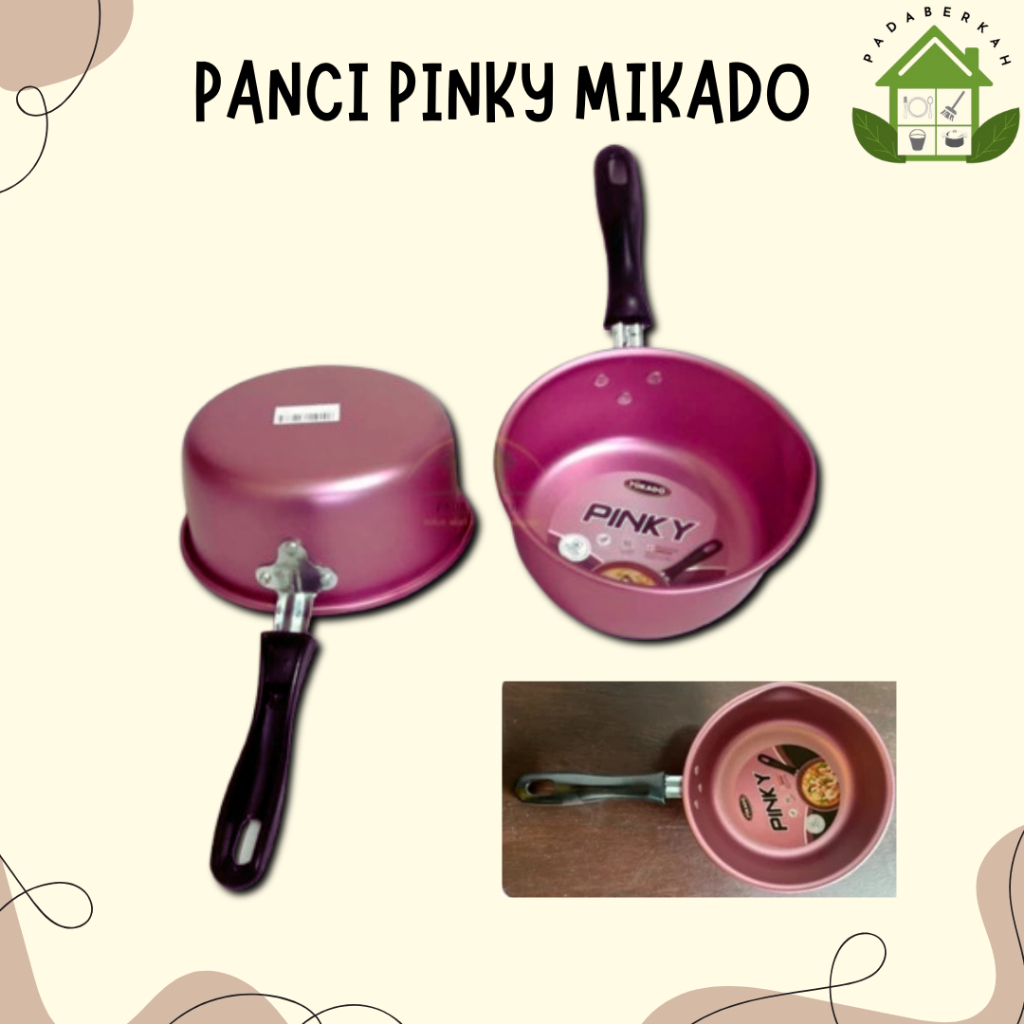 Panci Pink Mikado / Panci Rebus Air Masak Mie Alcor Pink Jawa / Maspion Pinky Panci Alumunium