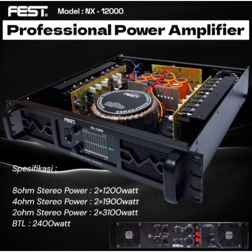 Power fest nx 12000 original 2 channel FEST NX12000