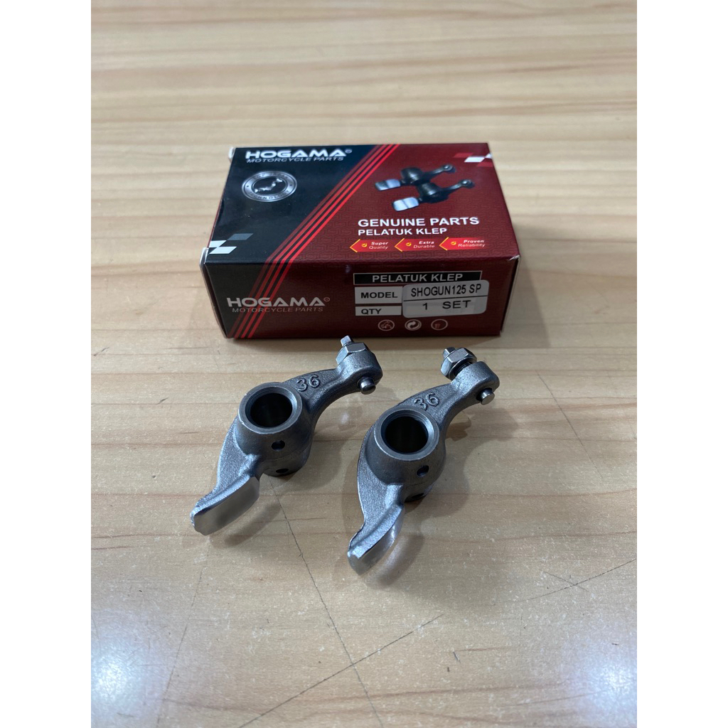 Hogama Pelatuk Klep Shogun 125 SP / Piano Klep + Baut Stelan Klep Shogun 125 New FL / RR / NR / Plat