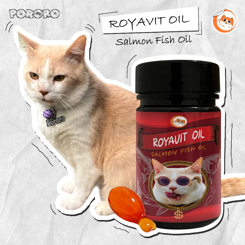PORORO - ROYAVIT OIL Salmon Fish Oil Minyak Ikan untuk Kucing Vitamin Kucing