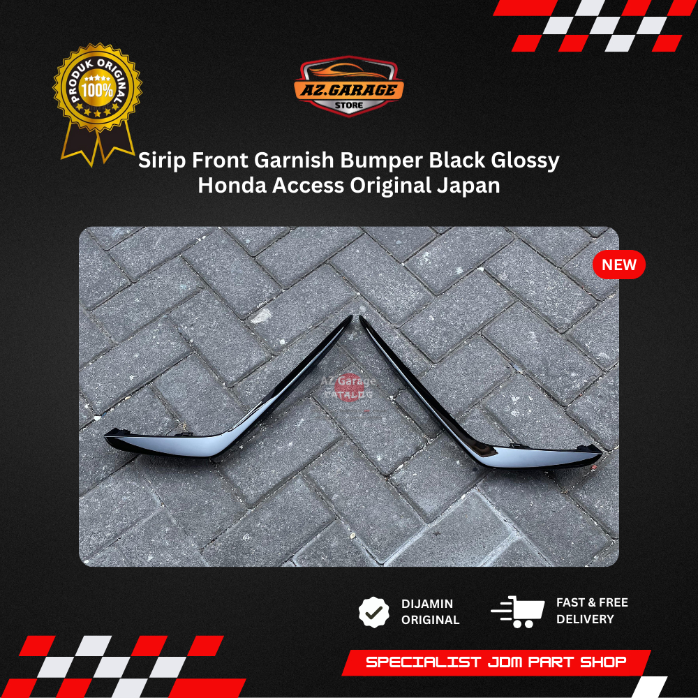 Lips Garnish Bemper Sirip L & R Jazz GK5 Honda Access Original Japan