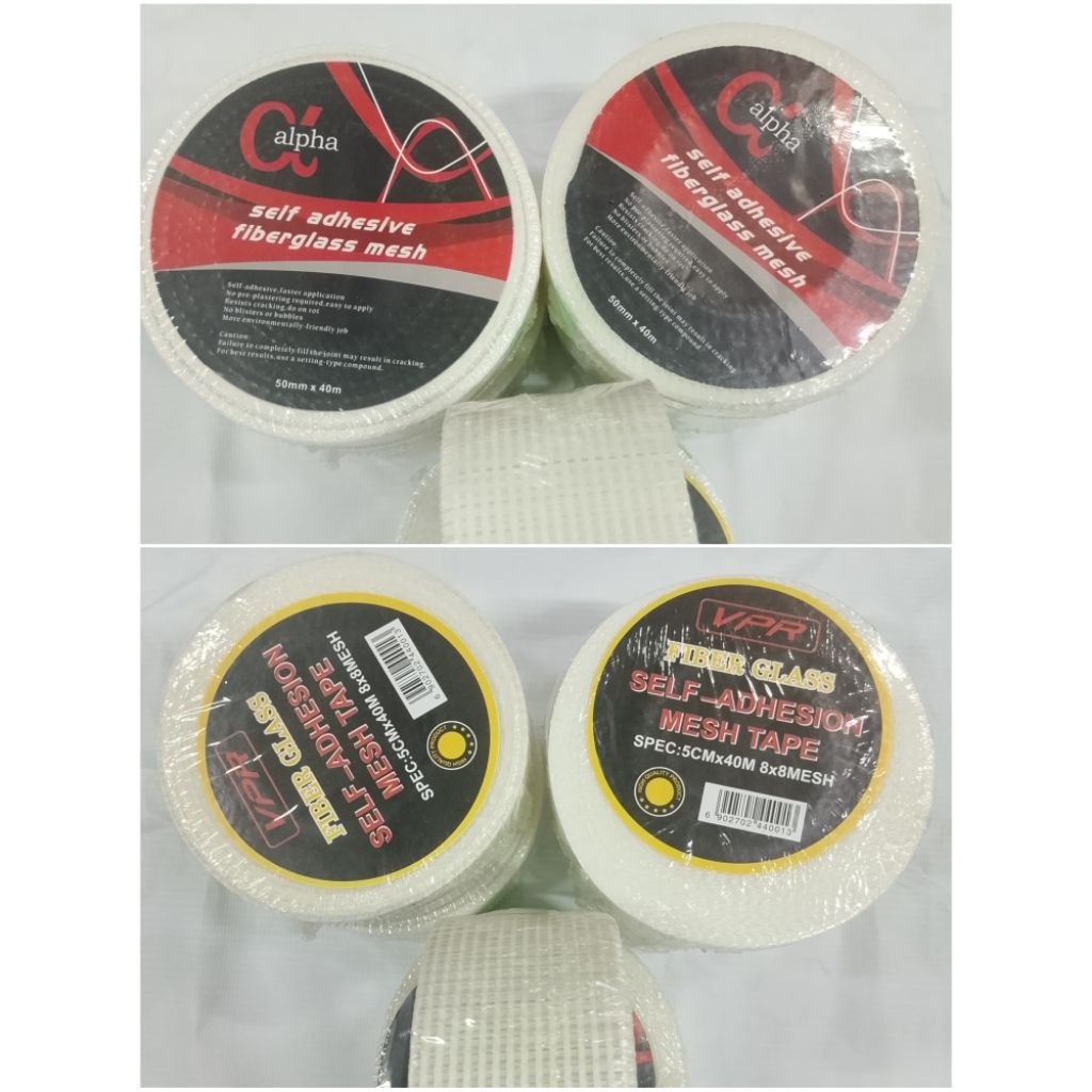 LAKBAN GYPSUM 2" ALPHA/ LAKBAN GYPSUM 2" VPR/ KASA GYPSUM/ PEREKAT FIBER UKURAN 2"/ FIBER GLASS MESH