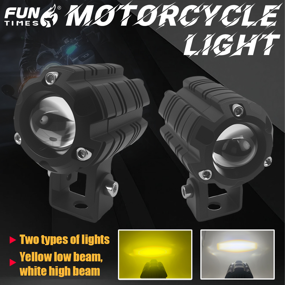 Lampu kecil berbentuk bunga untuk sepeda motor model baru LED dengan lensa super terang lampu ganda 