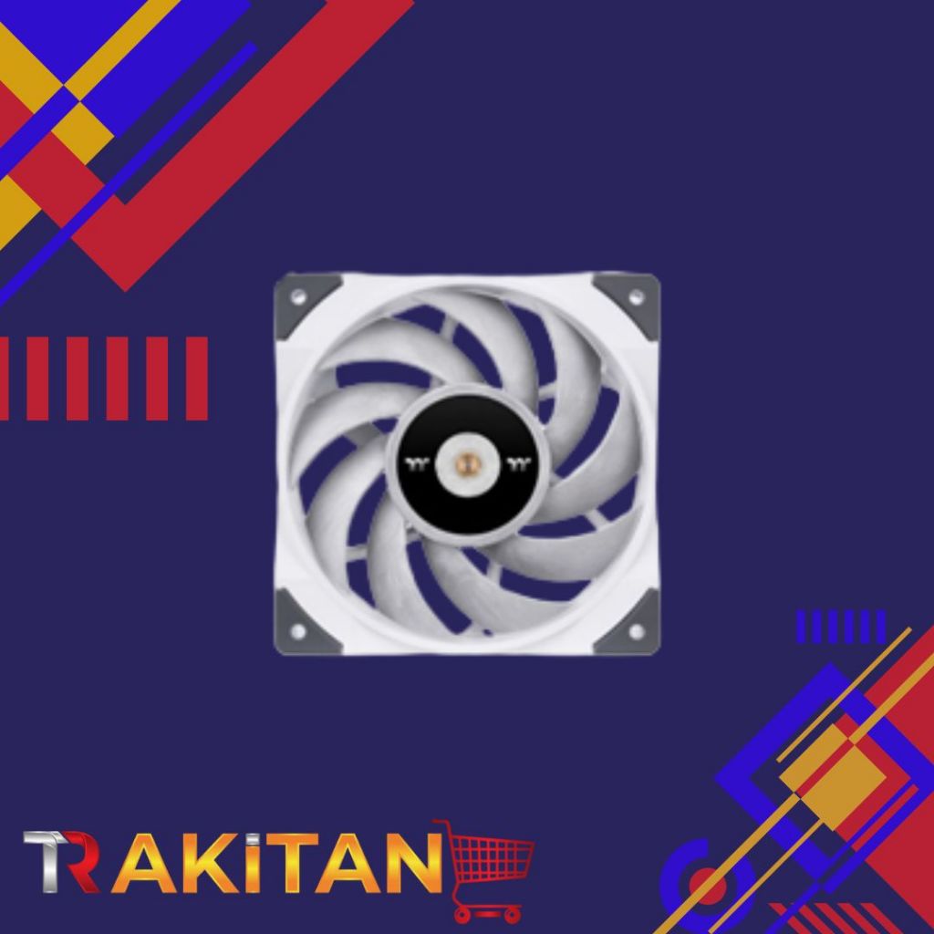 "Thermaltake TOUGHFAN 12 White PWM-controlled high static pressure fan ( Single pack) " CL-F117-PL12