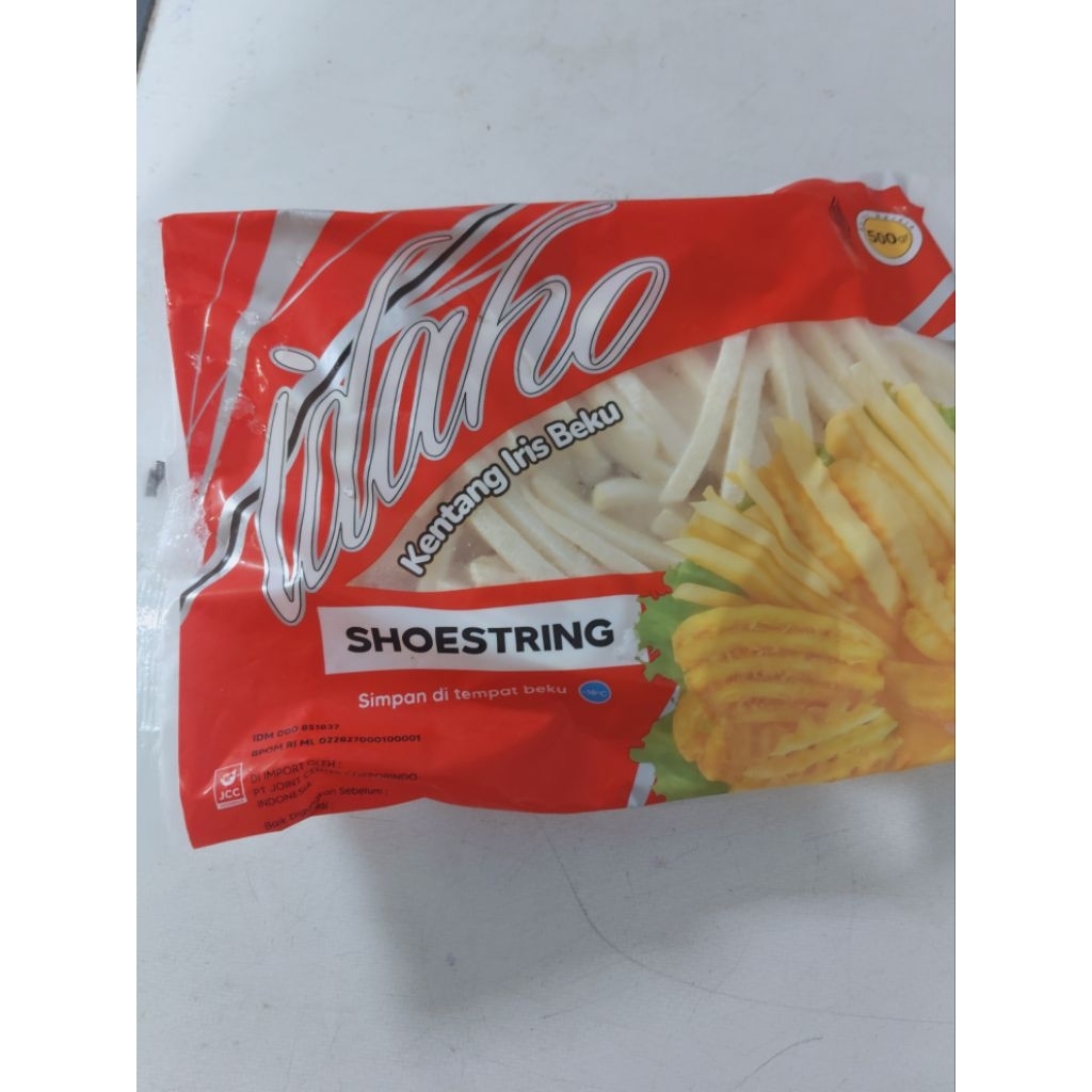 Idaho Kentang Goreng Shoestring Kentang Beku 500gr Kentang Iris Beku Tinggal Goreng