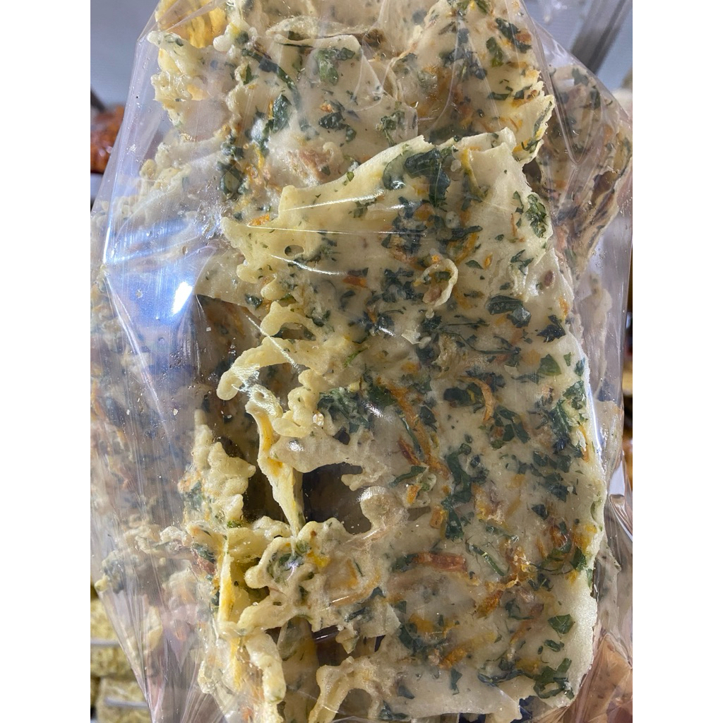peyek wortel bayam