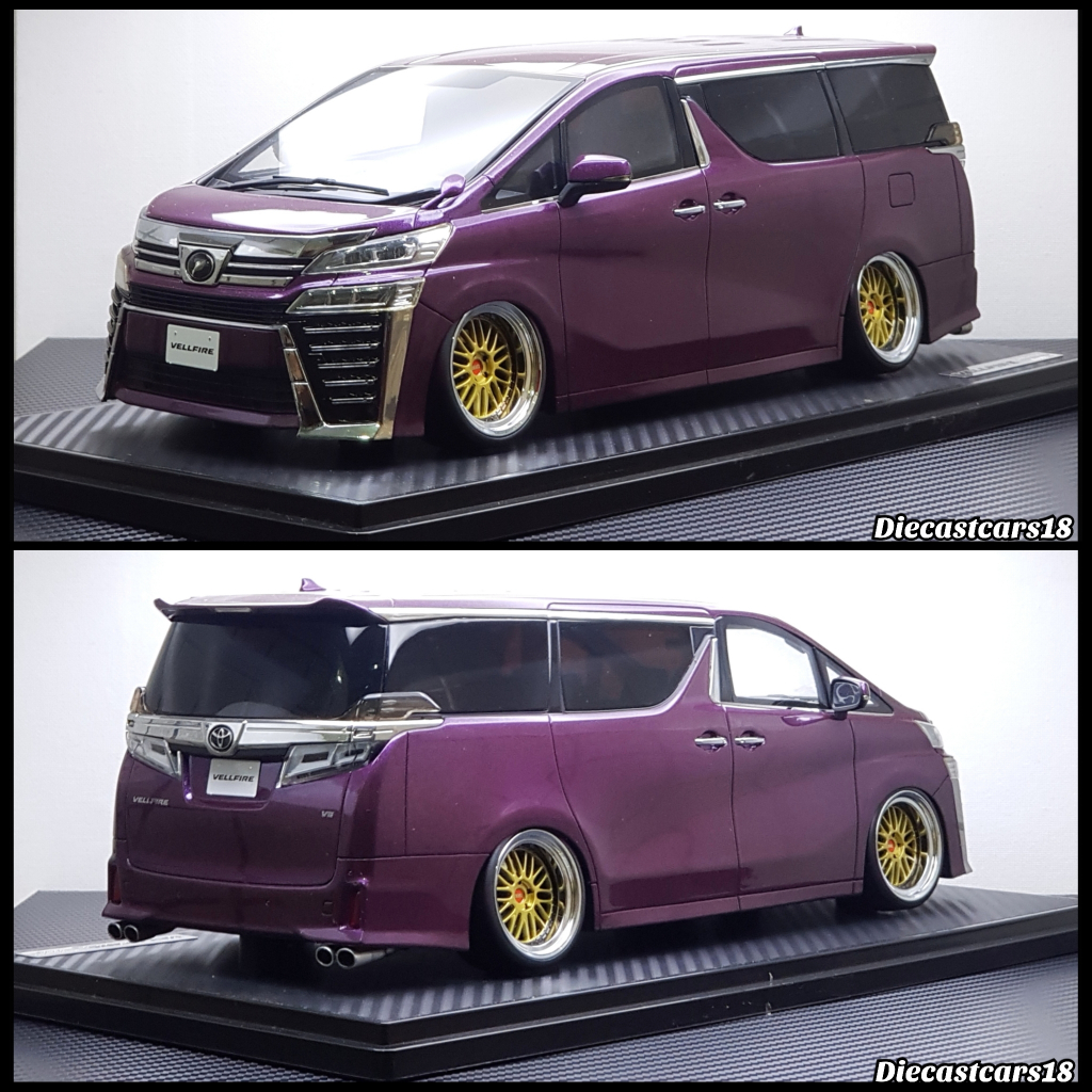 1/18 Ignition Model Toyota Vellfire Purple IG-1674