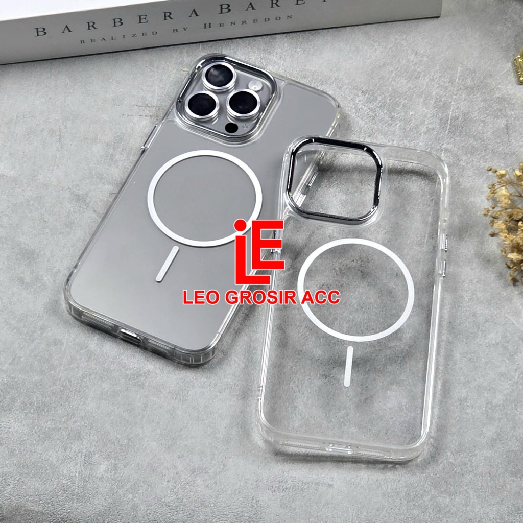 CASE IPHONE 13 / IPHONE 13 PRO / IPHONE 13 PRO MAX CASE CRYSTAL CLEAR MAGSAFE MAG-07 (LEO)