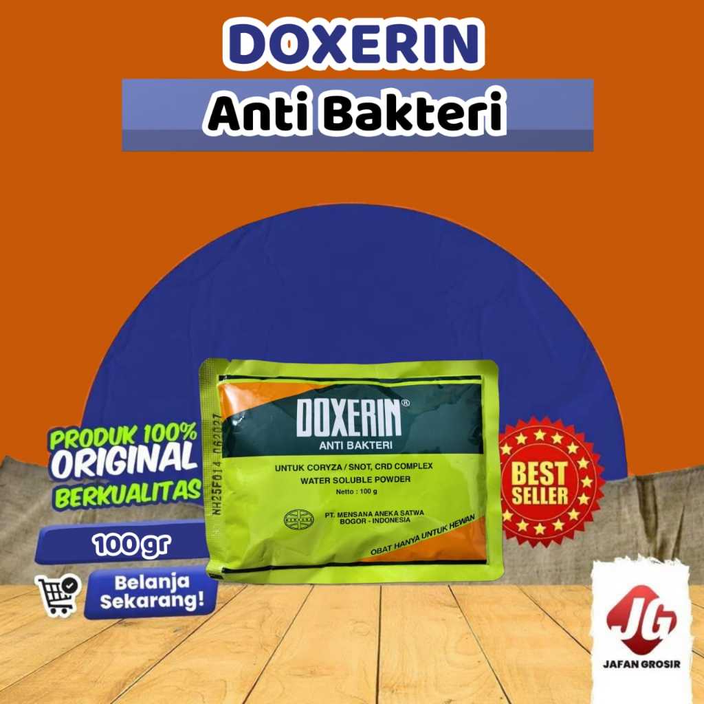 Doxerin 100 gram Obat Unggas Ayam Snot Coryza CRD Pernafasan Complex Mensana