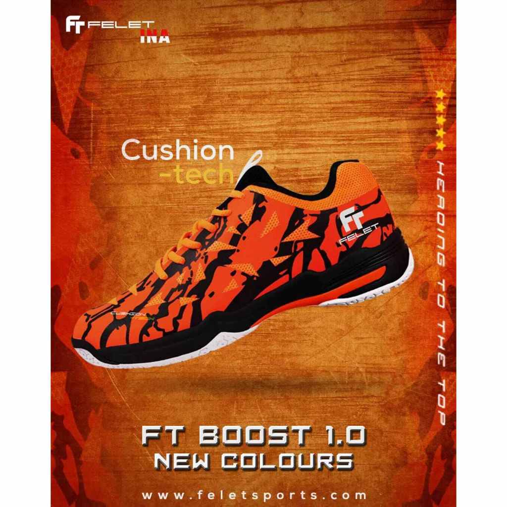 Sepatu Felet FT Boost 1.0 Orange size 41 New Original