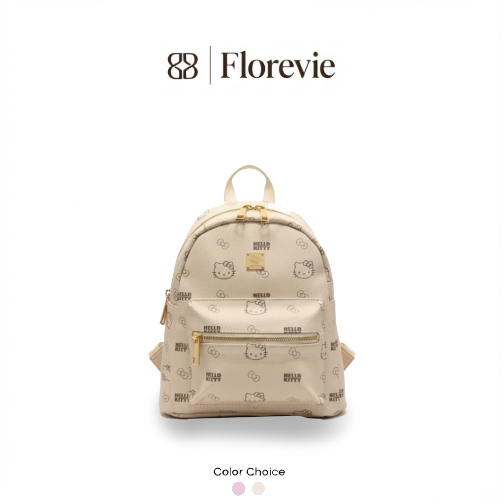 Florevie Tas Ransel Wanita Lucu Korean Style Aesthetic Terbaru Kekinian Tas Mini