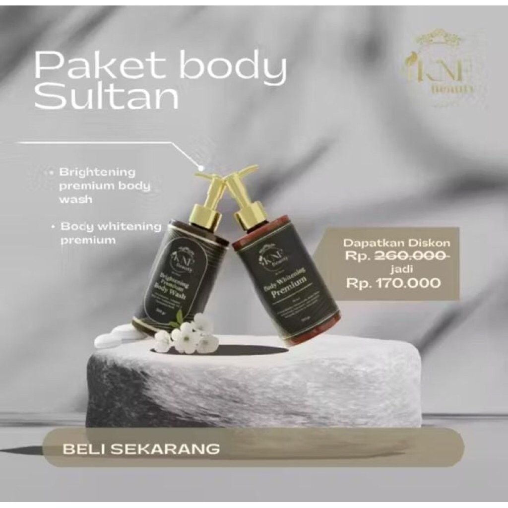 NEW PAKET BODY SULTAN Brightening Body Wash Premium 250ml