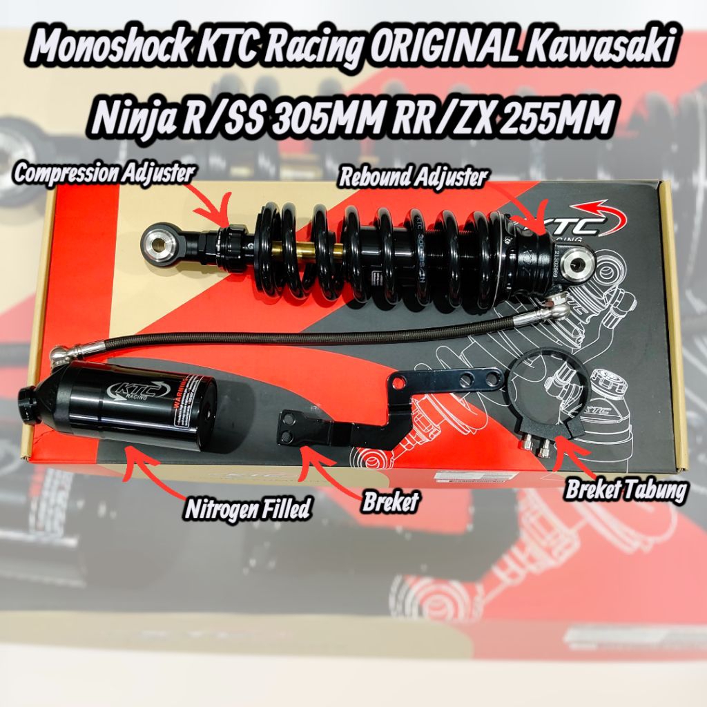 Premium Shock Breaker Monosok KTC Racing ORIGINAL Ninja R SS RR ZX New Old KRR KR Victor Ninja 150 N