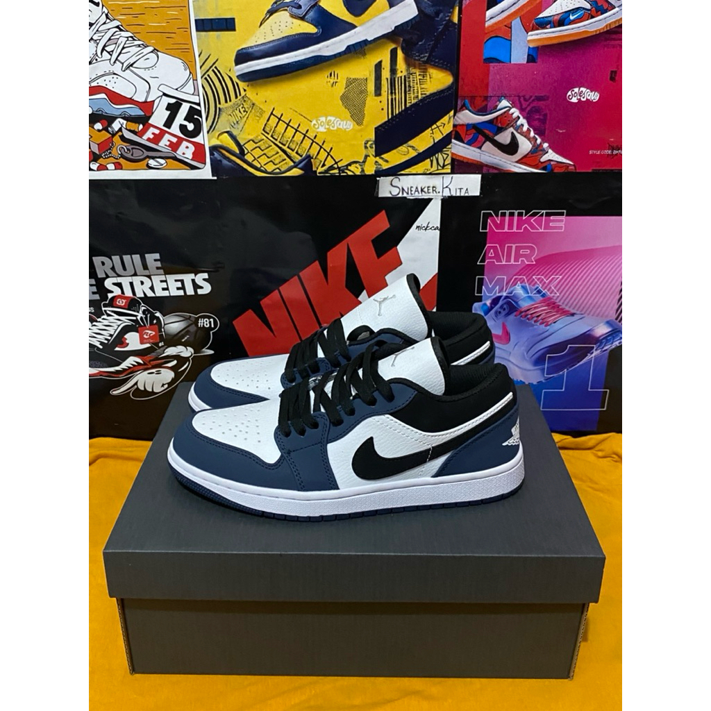 sepatu sneakers jordan low french blue