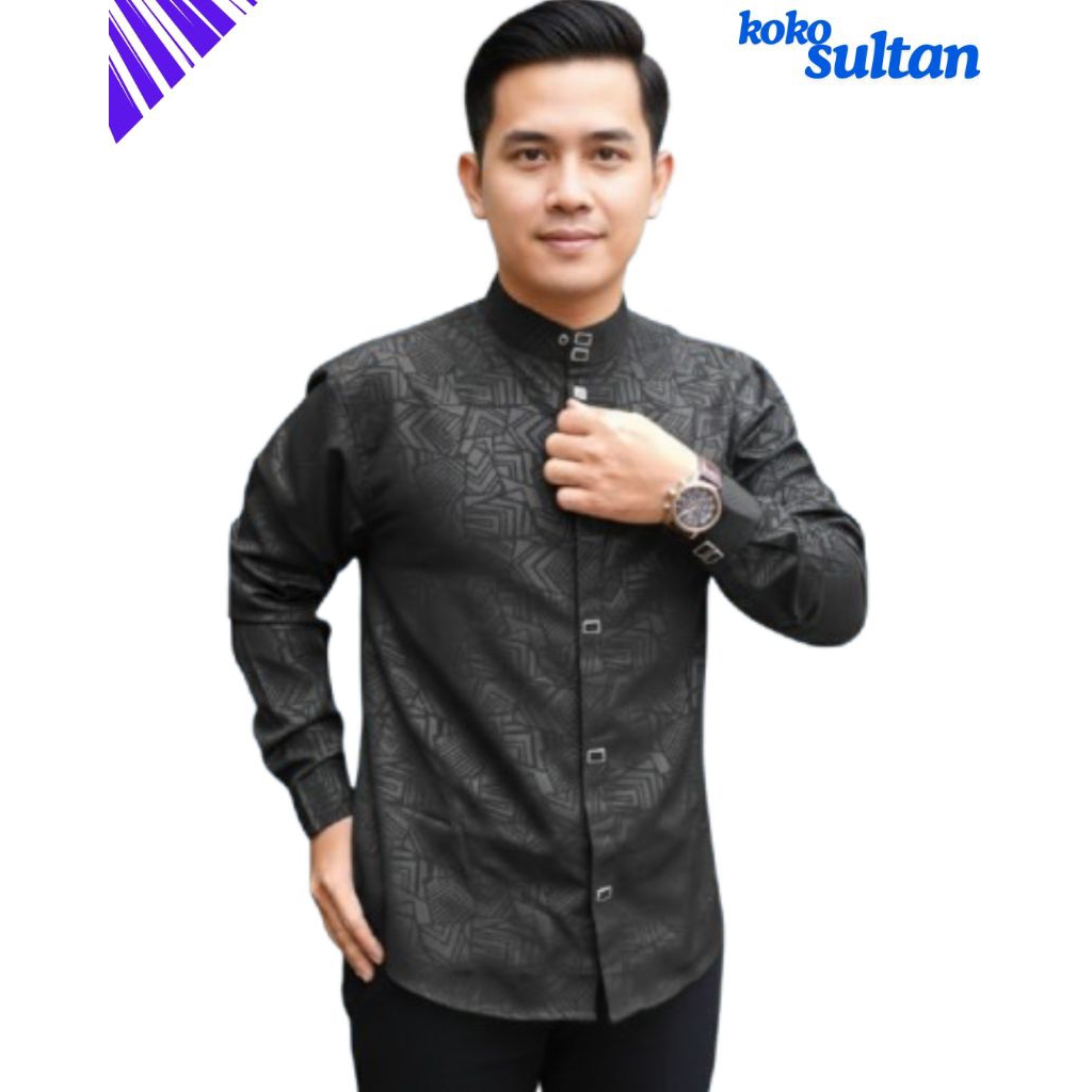 koko sultan hitam motif embos