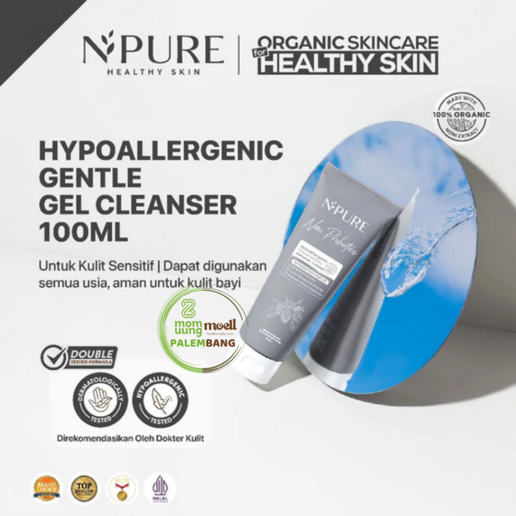 NPURE Cleanser Gel Noni 100ml / Sabun Muka Kulit Sensitif / Gentle Skin Cleanser / Pembersih Wajah H