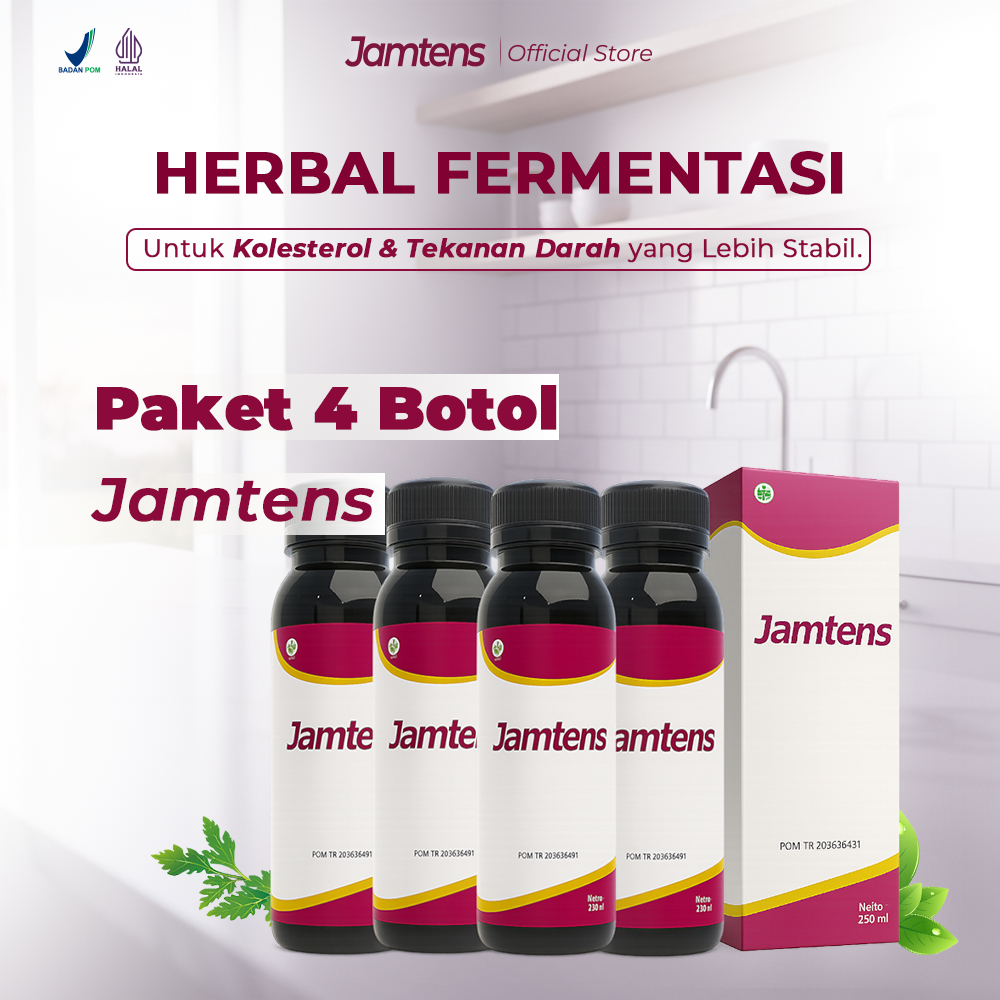 Jamtens Herbal Fermentasi FITOBIOTIK 4 Box - Minuman Kombinasi Herbal Sirih Merah & Seledri - Memban
