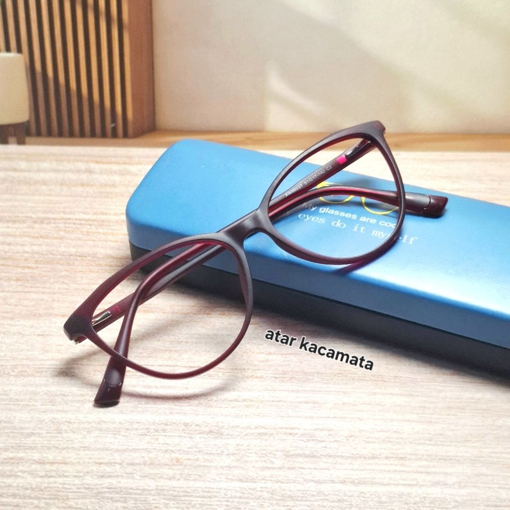 Kacamata Baca Plus Progresif Lensa Anti Fog ( anti embun ) Lens Bluecromic Lensa By Domas Original