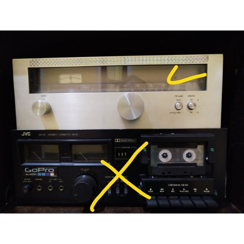 Radio FM tuner TRIO jepang original mulus sesuai usia normal gelombang peka normal semua