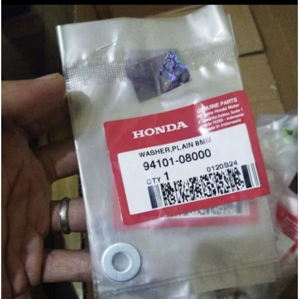 Washer Plain 8mm Ring Engsel Jog Beat Scoopy SpacyGenio 94101-08000