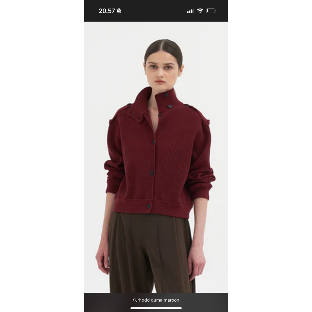 PRELOVED DUMA RHODD JACKET MAROON