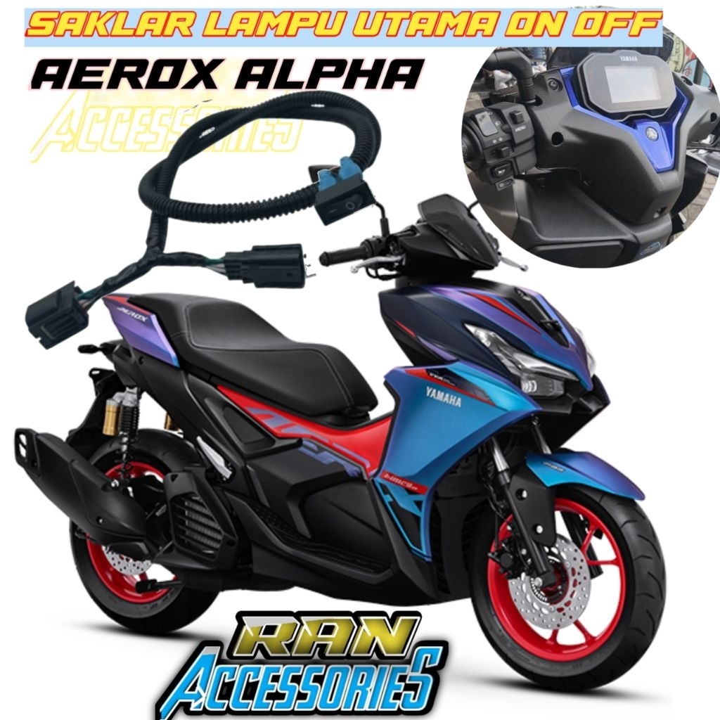 Saklar Lampu Utama Aerox Alpha On OFF Lampu Utama