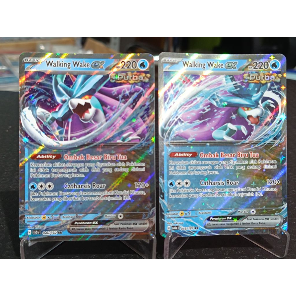 kartu pokemon TCG ori Indonesia Walking wake EX RR sv5s sv8a