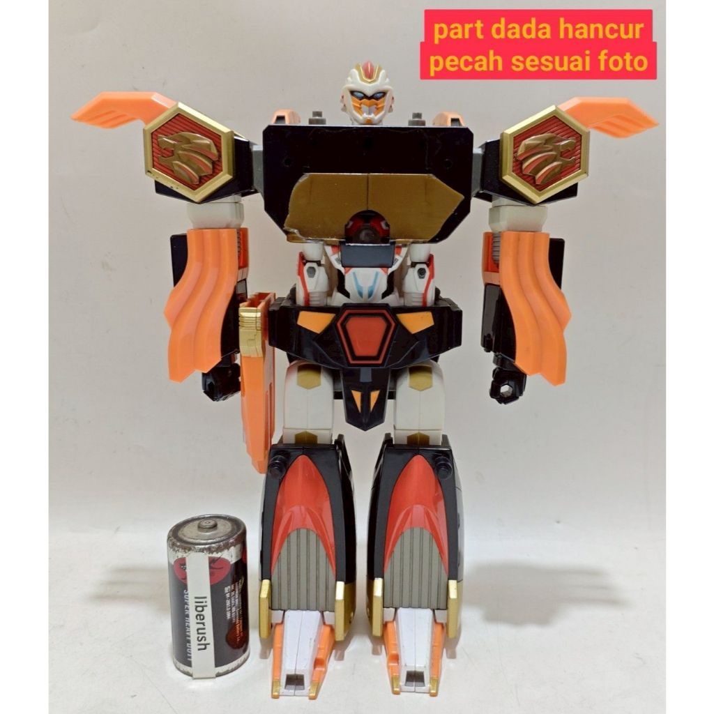 Minus konami sazer x great lio megazord zord robot action figure justisazer gransazer