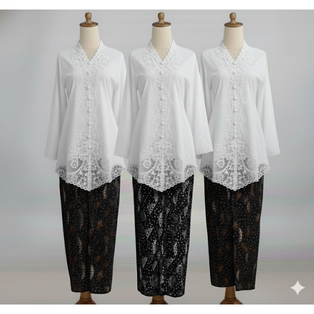 Kebaya Encim bahan Mikro Premium